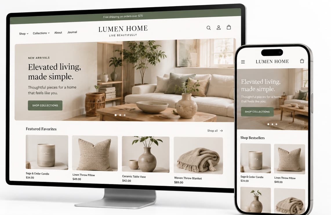 The store, rebuilt around the new identity
